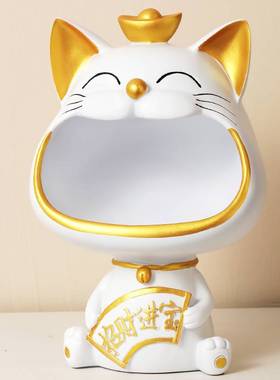 放钥匙的摆件门口现代轻奢家居装饰品进门玄关钥匙收纳入户鞋柜上