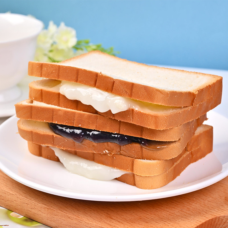 蓝莓夹心吐司切片吐司面包早餐整箱学生营养三明治代餐点心小零食,淘宝优惠券,粉丝福利购,淘宝优惠卷