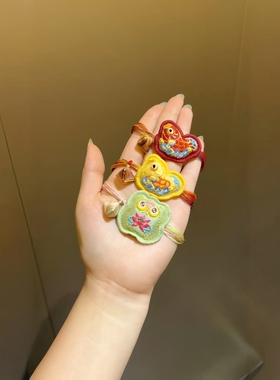 端午五彩绳灵蟾聚财艾草香囊