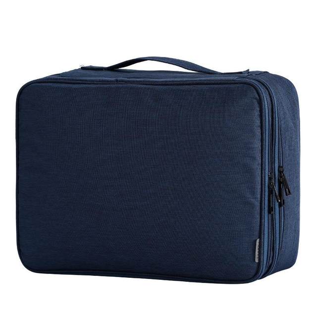 Can be used to trolley box large-capacity double-layer certificate storage bag Traveler user's mouth protection photo ticket file bag