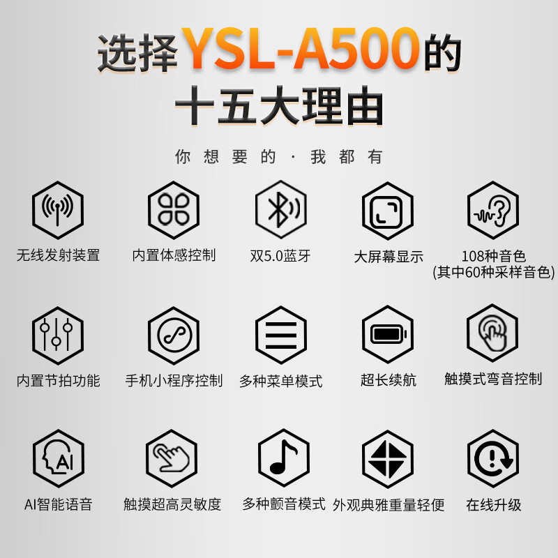 YASILE P60电吹管雅思乐A500电子管电萨克斯电子葫芦丝乐器大全