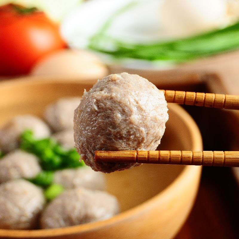 正宗潮汕牛肉丸潮州汕头特产特色美食火锅烧烤麻辣烫食材批发丸子