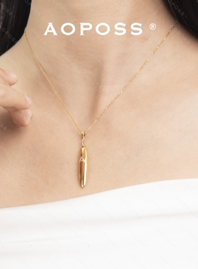 李若彤同款权杖系列字母项链原创