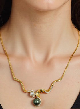 揽月项链锁骨链原创设计轻奢时尚