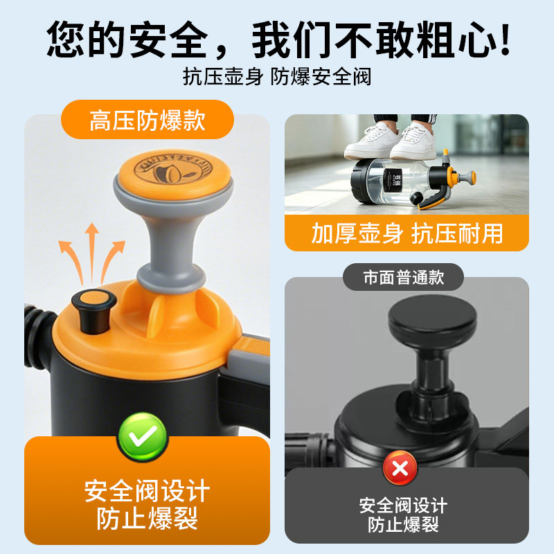 Cangqiang car wash foam spray can air pressure large capacity