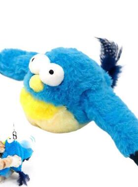 Flapping Bird Cat Toy Soft Realistic Simulation Flying