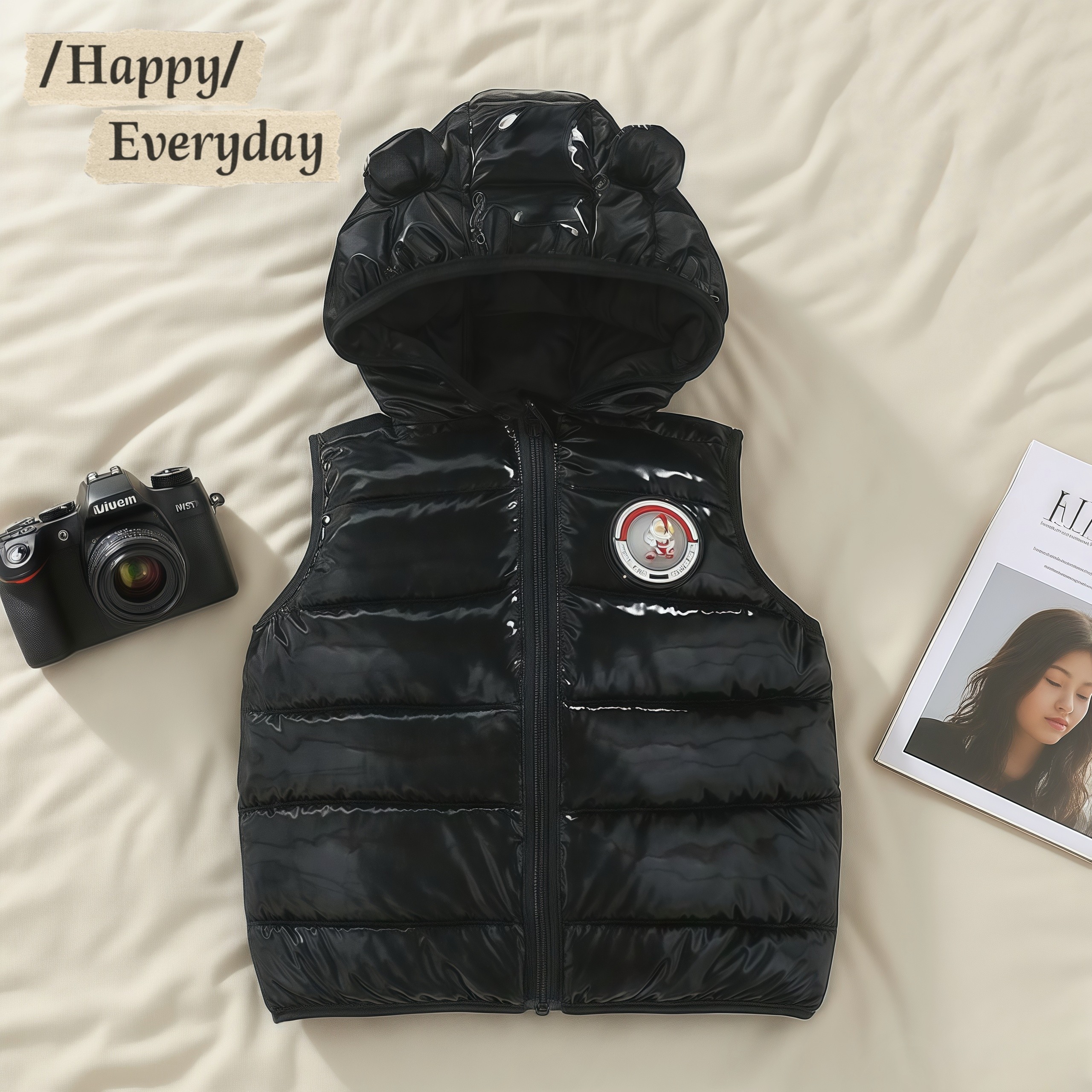 儿童马甲羽绒棉连帽2025秋冬款男童女童轻薄款中小童宝宝坎肩外套,淘宝优惠券,粉丝福利购,淘宝优惠卷