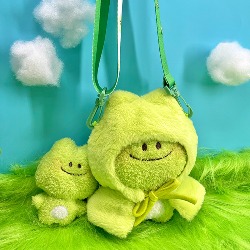 ruafufuforest原创棉花娃娃15CM公仔挂件卡套青蛙毛绒玩具玩偶,淘宝优惠券,粉丝福利购,淘宝优惠卷