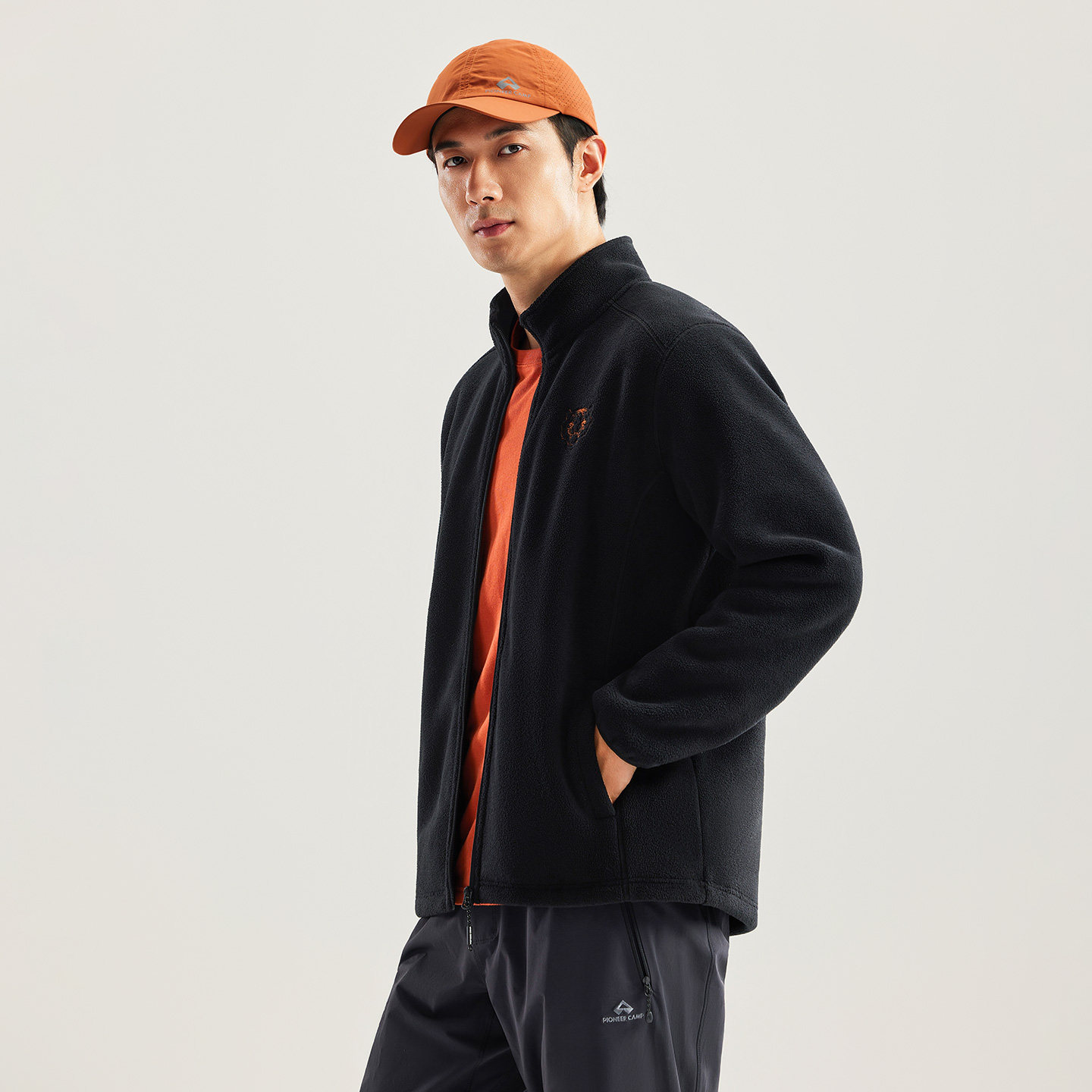 拓路者400G摇粒绒外套男士时尚抓绒衣立领双面加绒夹克保暖颗粒绒,淘宝优惠券,粉丝福利购,淘宝优惠卷