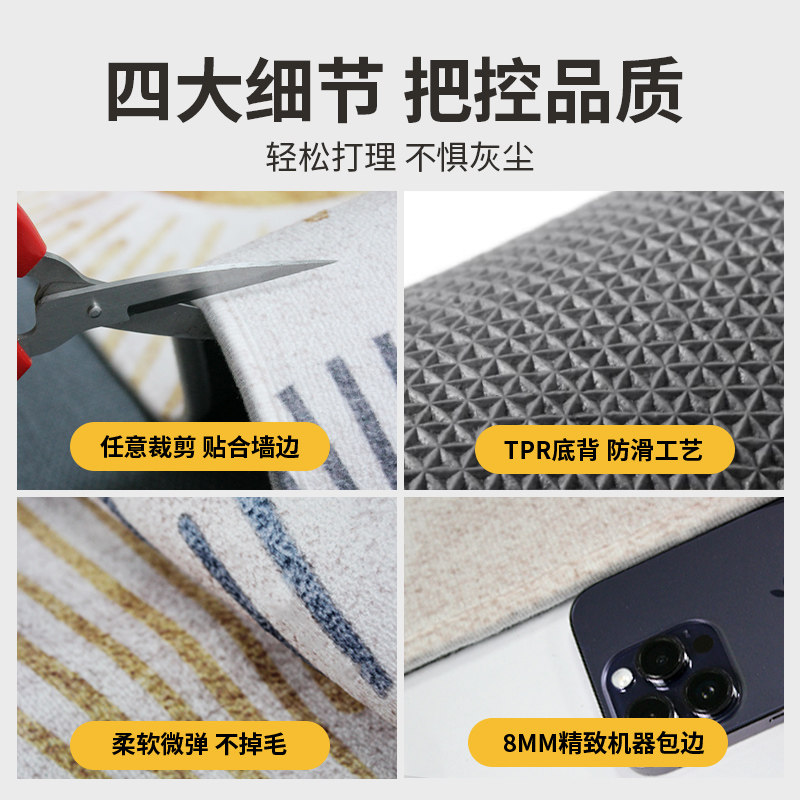Floor mat, entrance door, carpet door, household door mat, non-slip, living room entry, advanced entrance door mat, cuttable