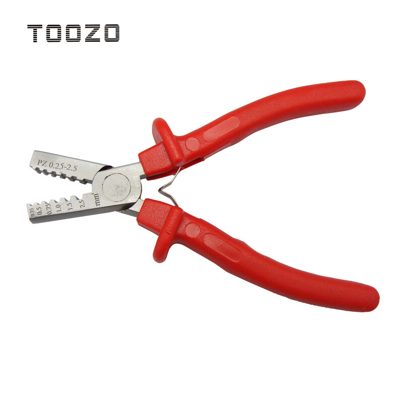 TOOZO 包邮 管套式管状端子压接钳型压线钳 0.25-2.5mm2/1.5-6mm2 - 图0