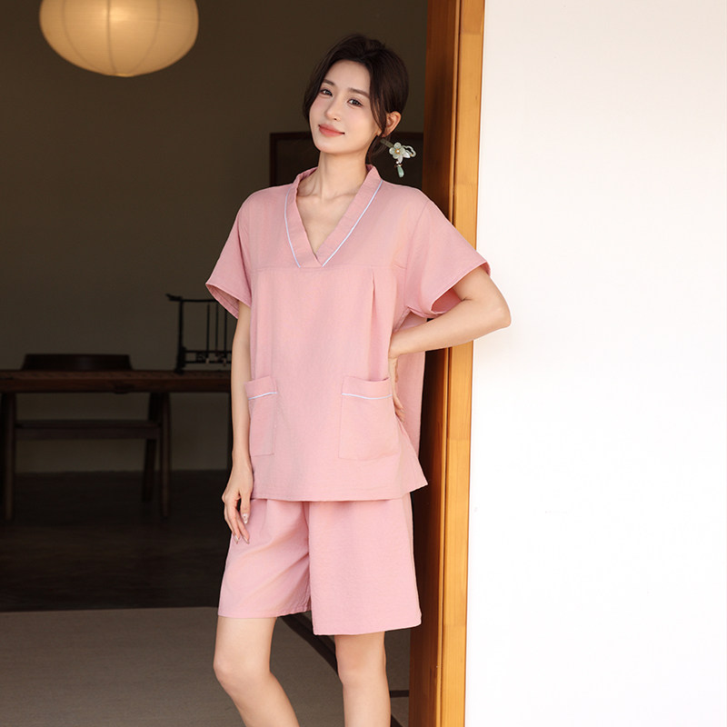 棉洗浴服情侣男女大码汗蒸服短款浴衣浴裤足疗足浴服按摩桑拿衣服,淘宝优惠券,粉丝福利购,淘宝优惠卷