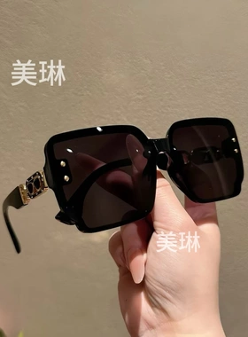 2025年新款也古自带妆容偏光太阳镜防紫外线百搭高级显脸瘦小墨镜