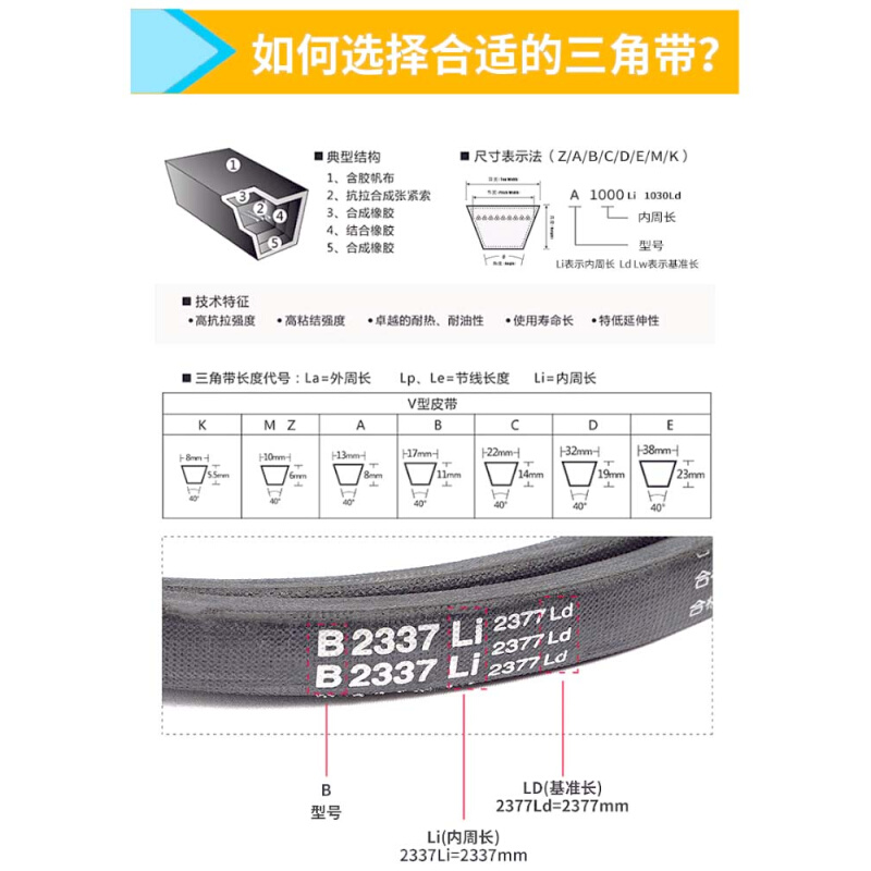 25N三角带8V3000 8V3100 8V3200 8V3300 8V3400 8V3450传动带皮带-图2