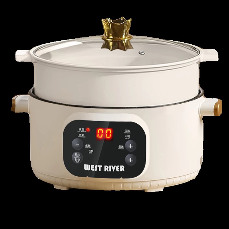 出口德国原款电火锅一体炒菜电炒锅多功能料理锅蒸煎炒不粘电煮锅 - 图3