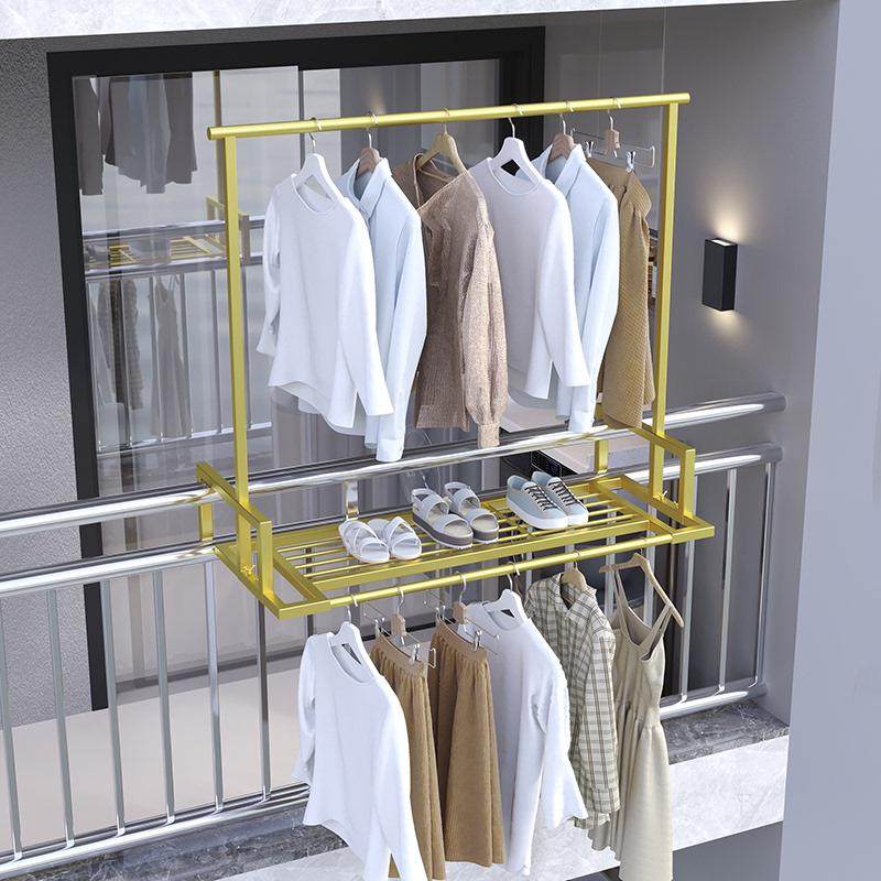 阳台晾衣神器窗外晒衣架窗户室外防盗窗台改造置物小型伸缩晒鞋架,淘宝优惠券,粉丝福利购,淘宝优惠卷