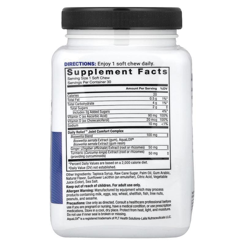 Force Factor,Daily Relief™, Joint, Tropical Berry, 30 Soft C - 图0