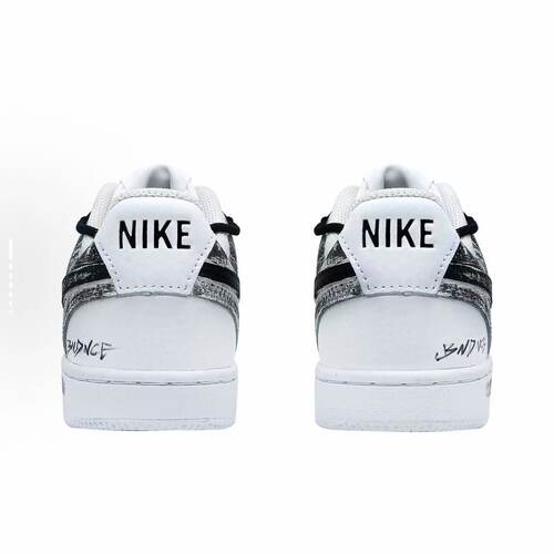 【定制球鞋】Nike Court Vision 1 哥特 黑暗幽影骑士 CD5463-100 - 图2