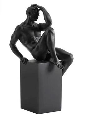 树脂抽象人头摆件首饰展示架高品质珠宝展示道具样板房动物装饰品