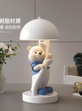 熊台灯可爱摆件客厅卧室床头灯小夜灯高级感小众装饰闺蜜生日礼物