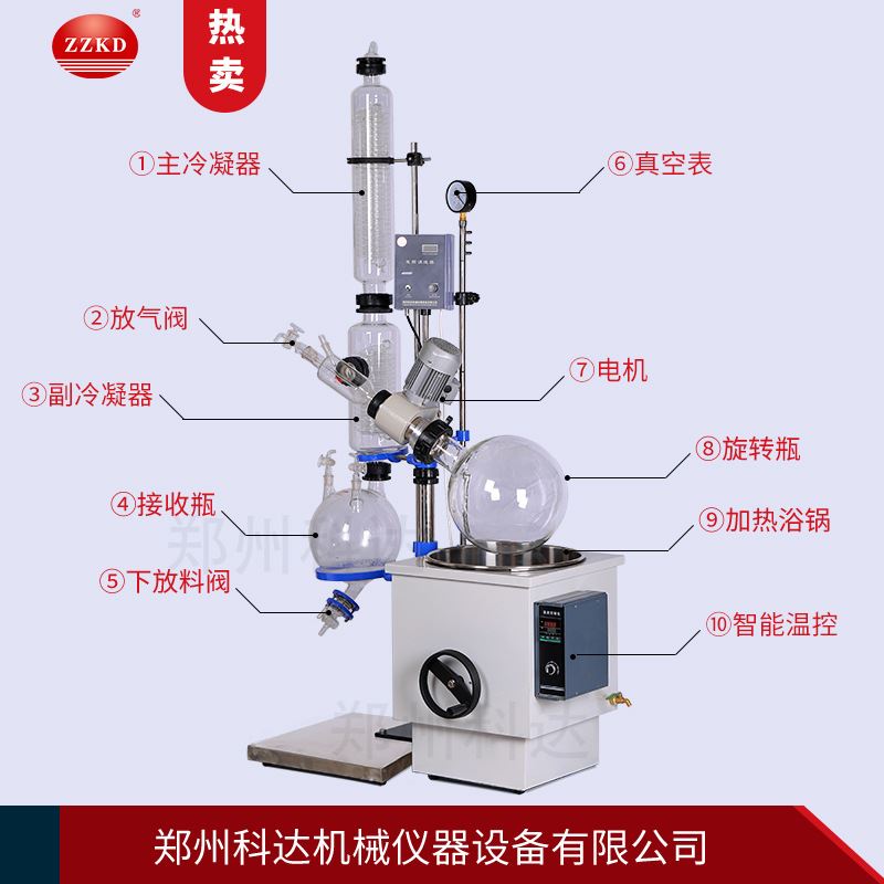 RE系列旋转蒸发仪RE-2002实验室真空蒸馏结晶设备旋转蒸发仪-图2