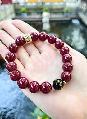 蛇年朱砂本命佛手串灵隐祝福过香