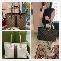 French direct mail Gucci Gucci classic style series Double G canvas hand single shoulder tote bag womens bag