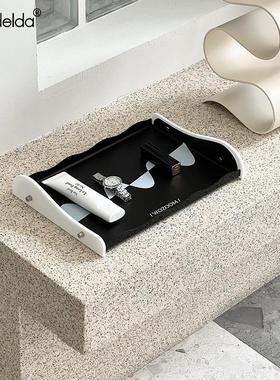 Mandelda入户玄关摆件酒柜装饰品轻奢进门桌面收纳架客厅小托盘