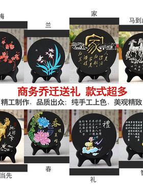 活性炭雕工艺品碳雕乔迁新居礼品家居房间装饰品摆设小电视柜摆件