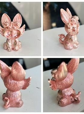 纯铜瓦猫云南手工紫铜黄铜猫香插摆件猫创意礼品开业小摆件卧式