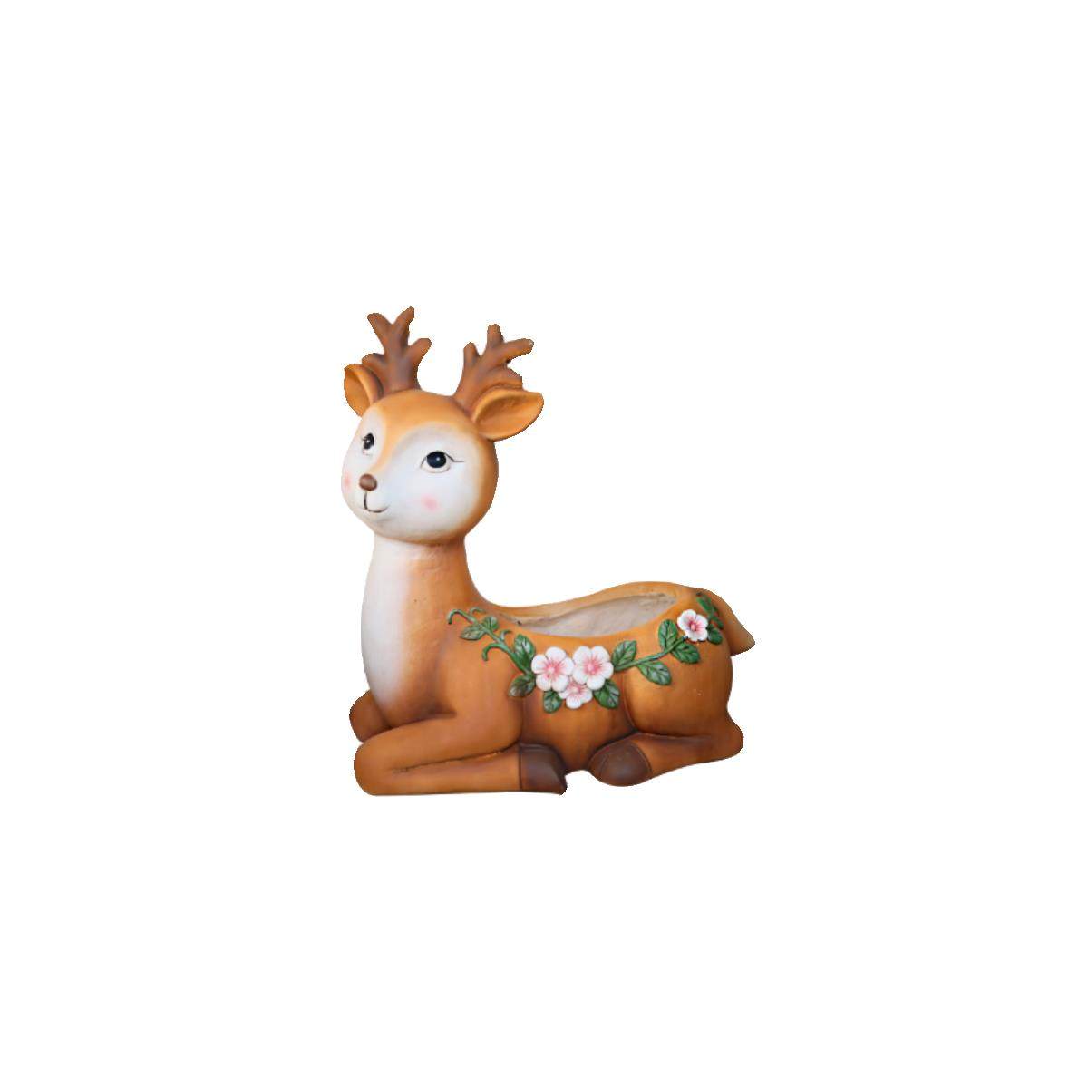 户外庭院别墅院子花园彷真梅花鹿花盆动物摆件客厅电视柜装饰造景,淘宝优惠券,粉丝福利购,淘宝优惠卷