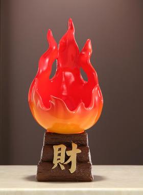 柴火红火火焰装饰品入口大门钥匙储物托盘乔迁新家礼物