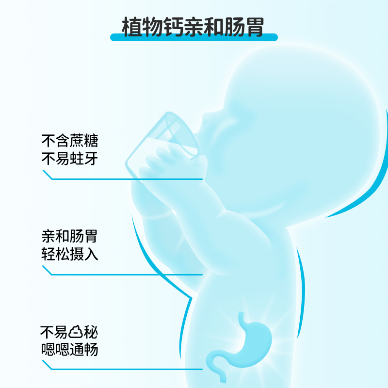 智婴美海藻钙婴幼儿液体植物钙宝宝儿童孕妇青少年高钙凝胶糖果