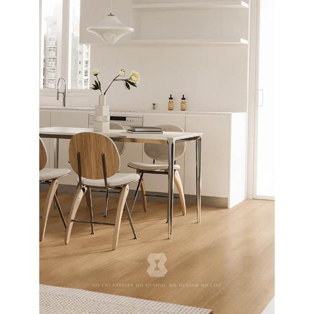 Ecological natural all-ceramic wood grain tiles indoor guest restaurant bedroom non-slip wooden floor tiles interlocking engineering tiles