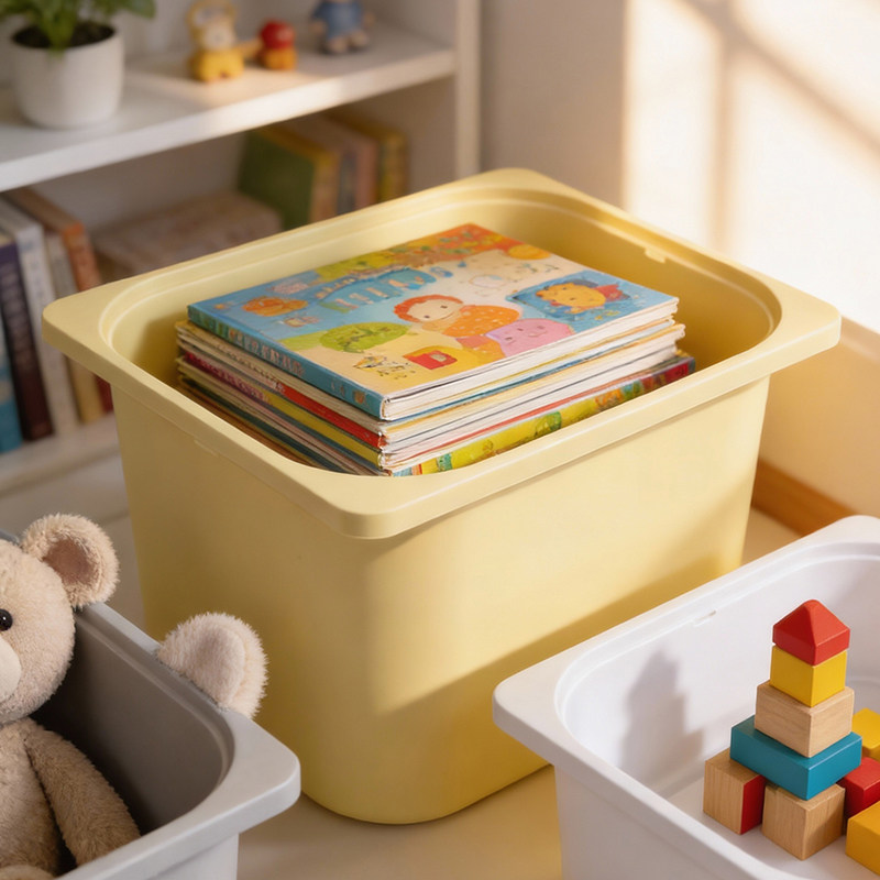 叮叮熊收纳盒儿童玩具收纳盒蒙氏置物架整理盒带盖子环保无异味,淘宝优惠券,粉丝福利购,淘宝优惠卷