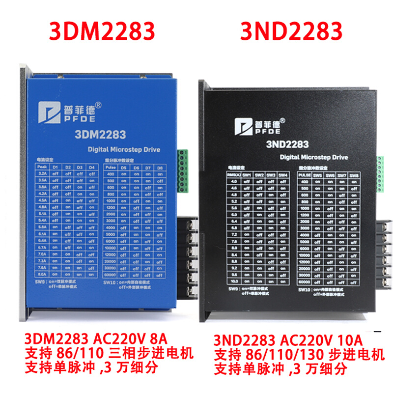 三相110步进电机套装110BYG350B 长162mm 扭距12N.m驱动器3ND2283 - 图0