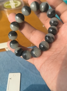 青花籽料卡14毫米聚宝盆手串625082