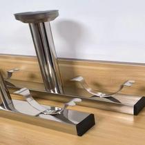 Stationary stainless steel clothes hanger ceiling wall double bar hanger bearing support bar Drying Rod Bay Lengthening Thickening