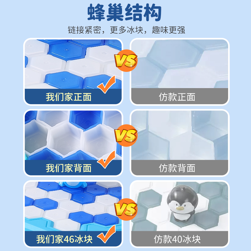 企鹅破冰玩具敲冰块拯救儿童益智思维训练亲子互动双人对战桌游戏