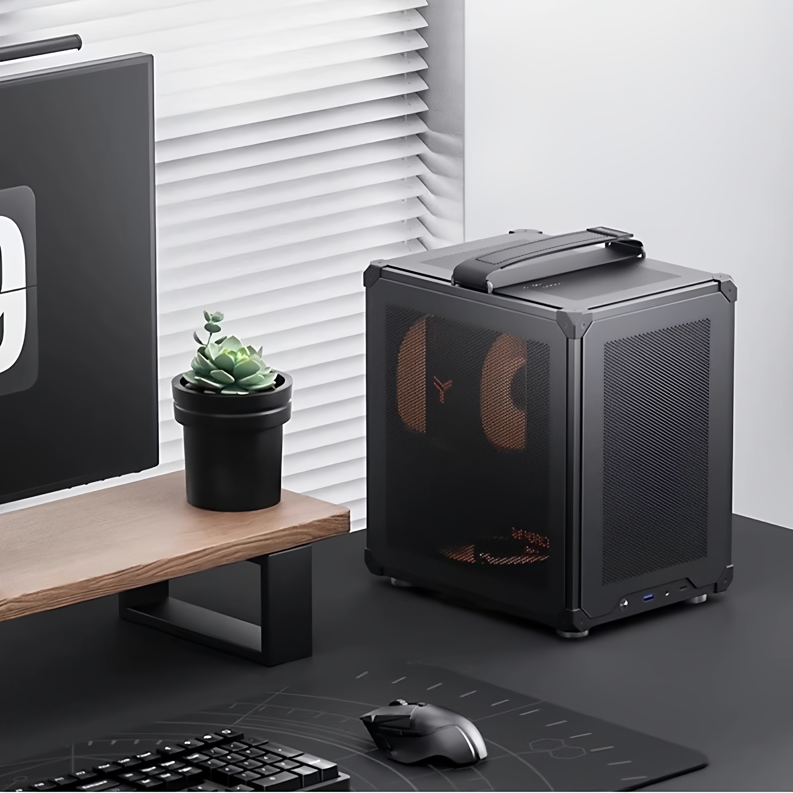 乔思伯机箱Z20/C6/C6MAX/C6ITX手提式便携侧透迷你小机箱ITX MATX - 图2