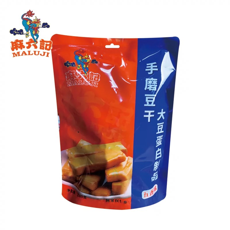 麻六记手磨豆干麻辣味五香味豆制品香干独立小包装解馋休闲小零食 - 图3