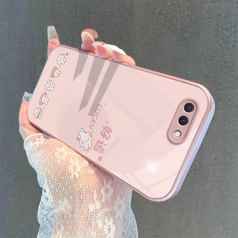 PBAM00手机壳PBBM30套PBAT新款OPPOPBBM玻璃PBAM啊OPPOPBAT全包边PBAMOO防摔OPPOPBAMOO男A5女OPPOA5好运兔子 - 图1