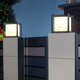 Solar courtyard waterproof outdoor modern column lamp