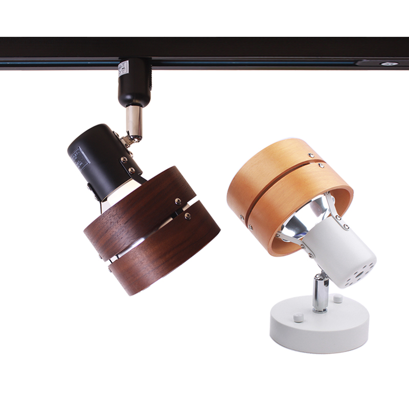 日式实木轨道灯LED导轨灯北欧原木家用背景墙射灯智能遥控轨道灯,淘宝优惠券,粉丝福利购,淘宝优惠卷