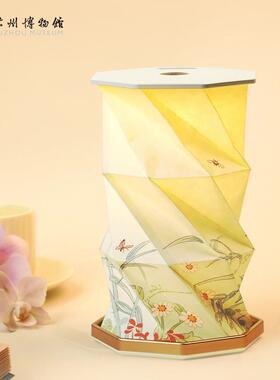 苏州博物馆百卉含英旋转灯书房客厅卧室台灯醉翁亭记旋转灯小夜灯