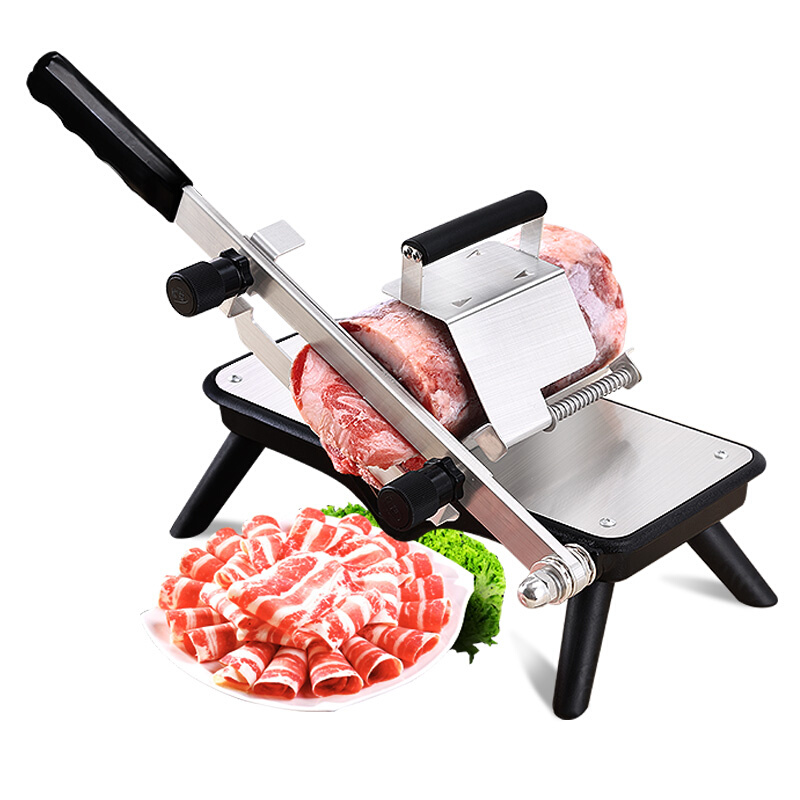 ST209手动羊肉片切片机 小型家用肥牛卷切冻肉刨肉机 切肉机家用 - 图2