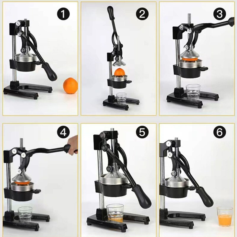 手动榨汁器摆摊榨汁机汁渣分离窄橙汁挤压器商用快速鲜榨手压3-图2