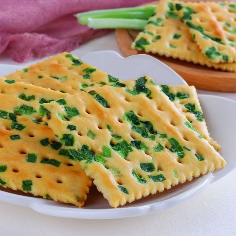 香葱苏打饼干整箱葱香咸味梳打小饼干休闲零食吃货休闲小吃批发