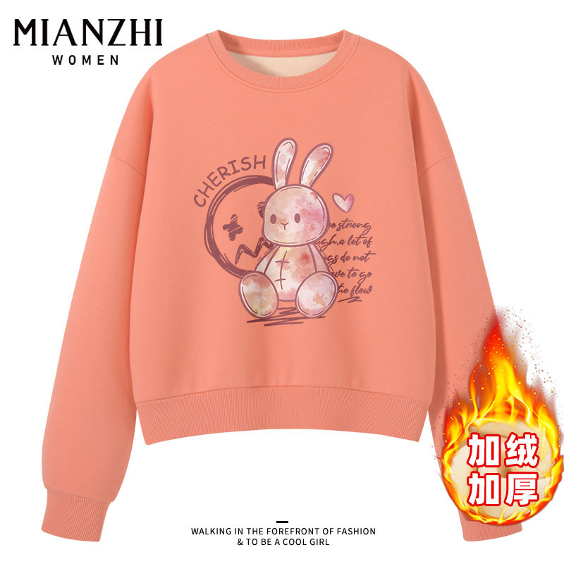 森马集团棉致黑色加绒卫衣