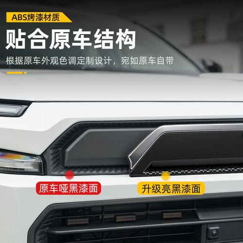 适用26新款荣放RAV4中网车标TOYOTA普拉多同款前脸六代配件用品 - 图2